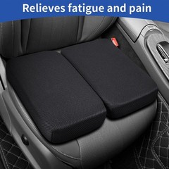 Thick Non-Slip Memory Foam Seat Cushion with Washable Cover & Storage Pocket