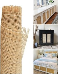 Natural Rattan Cane Webbing Roll 24×36 | Radio Weave Fabric