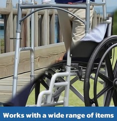 2Pcs Shower Head Holder for Shower Chair Wheelchair Cane Handicap Bathroom Mount