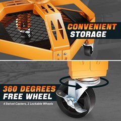 Rolling Padded Seat Adjustable Height Seat 330Lbs Capacity Rolling Mechanic Cree