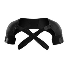 Double Shoulder Support Brace Torn Rotator Cuff Compression Sleeve Pain Relief