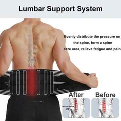 Adjustable Lower Back Brace Lumbar Support Waist Belt Men Women Pain Relief NEW