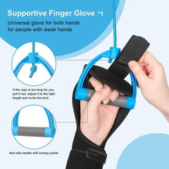 Fanwer Shoulder Pulley for Physical Therapy, Over The Door Big Pulley, Blue