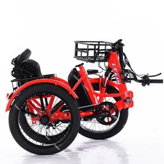 Adult electric tricycle, foldable,with a removable battery,350 W lightweight