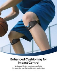 Patellar Tendon Support Strap 2 Pack, Knee Brace for Women & Men, Patella Ban…