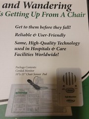 Smart Caregiver Fall Monitor Alarm TL2100B & Corded Chair Sensor Pad PPC-45