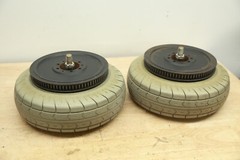 PAIR Belt Drive Wheels Tires for 21st Century Off-Road Power Chairs Bounder Plus