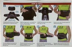 BraceAbility LSO Back Brace 3XL Rigid Spine Support Hot Cold Gel Pack