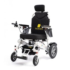 Lightweight Reclining Back Foldable Electric Wheelchair with Remote Controller