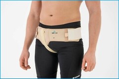 Inguinal Hernia Groin Support Belt Adjustable Elastic Left Side
