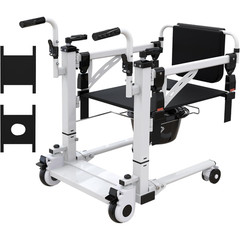 Patient Transfer Chair Hydraulic Hoyer Lift W/ Adjustable Height 330lbs Capacity