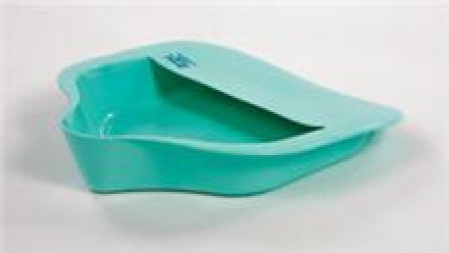 AliMed Bariatric Bedpan 15 L X 14.25 W X 3 H In. Unisex Polyethylene Green 1 Ct.