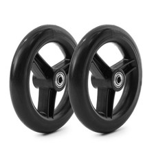 6-Inch Replacement Wheels for Rollator Walker, Wear-Resistant PU Tires, All Terr