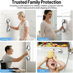 2 Pack Grab Bars for Shower Handle, Elderly Assistance Products, Seniors Removab