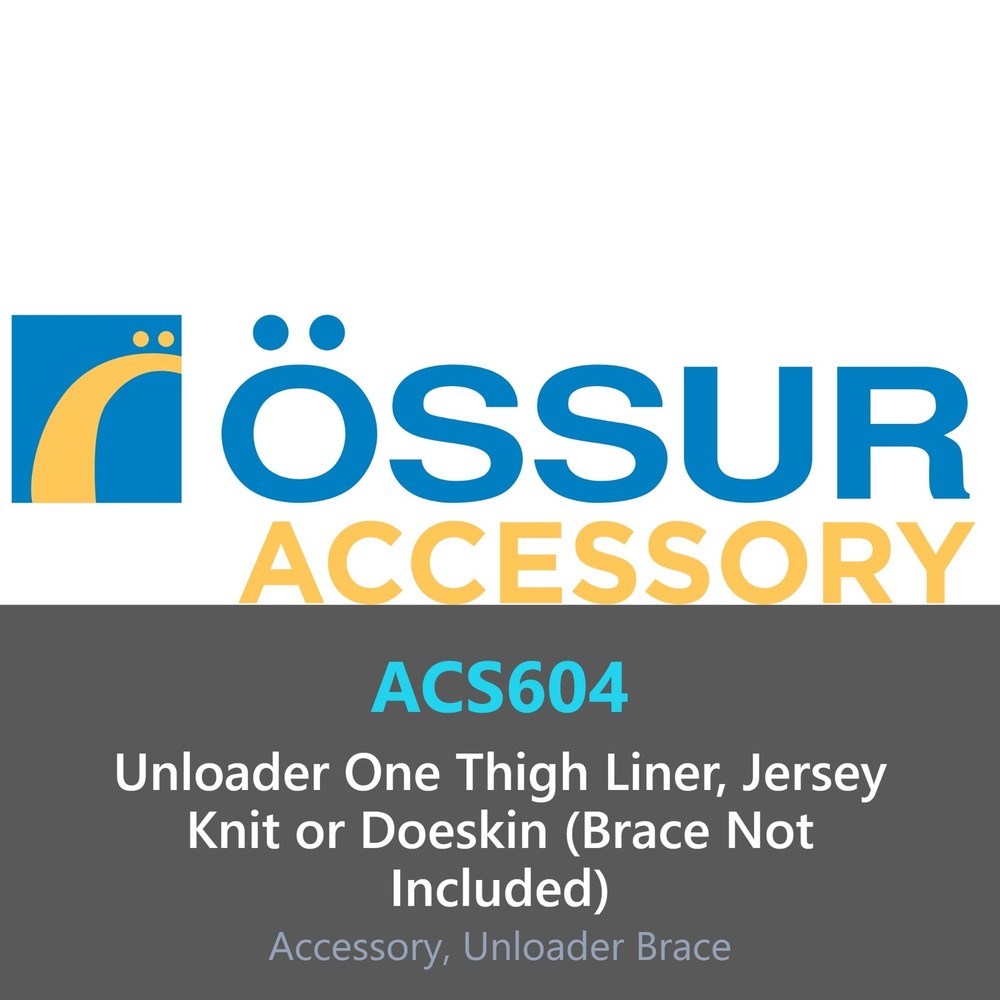 Ossur Jersey Knit or Doeskin Thigh Liner, Unloader One (Brace Not Included)