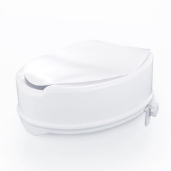 Uimoso 6″ Elevated Toilet Seat, 300 lbs Capacity, Universal Fit for Seniors