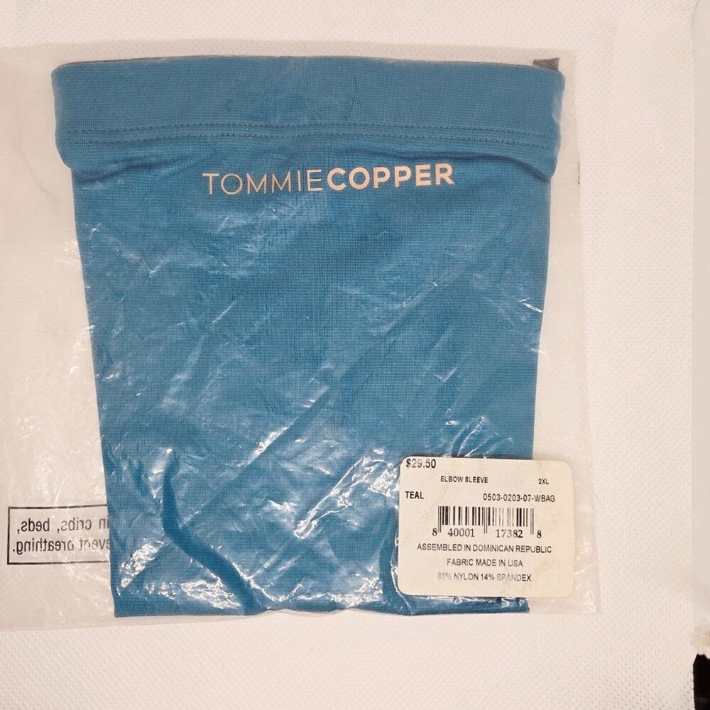 Tommie Copper Teal Unisex Elbow Sleeve Size 2XL NWT $29.50, Workout/Exercise