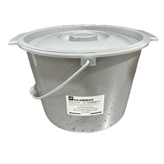 Medline Guardian Commode Bucket w/ Lid & Handle MDS80306B Replacement Gray
