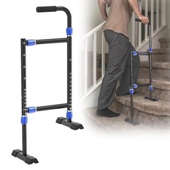 Adjustable Stair Assist Cane for Seniors – Anti-Slip Base, Fits Indoor/Outdoor S