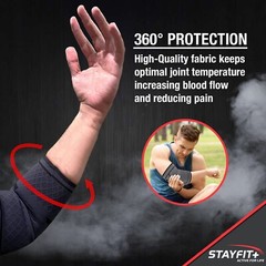 Tennis Elbow Compression Sleeve Brace Weight Lifting Support Joint Pain Relief
