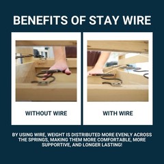 House2Home 40 Pack Upholstery Stay Wire Clips for Sofa, 40 Count, Silver