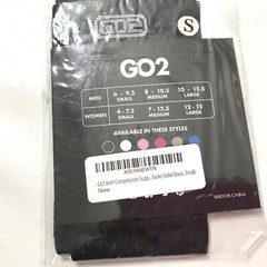 Go2 Ankle Brace Size S Compression Socks Plantar Fasciitis Arch Support 1 Pair