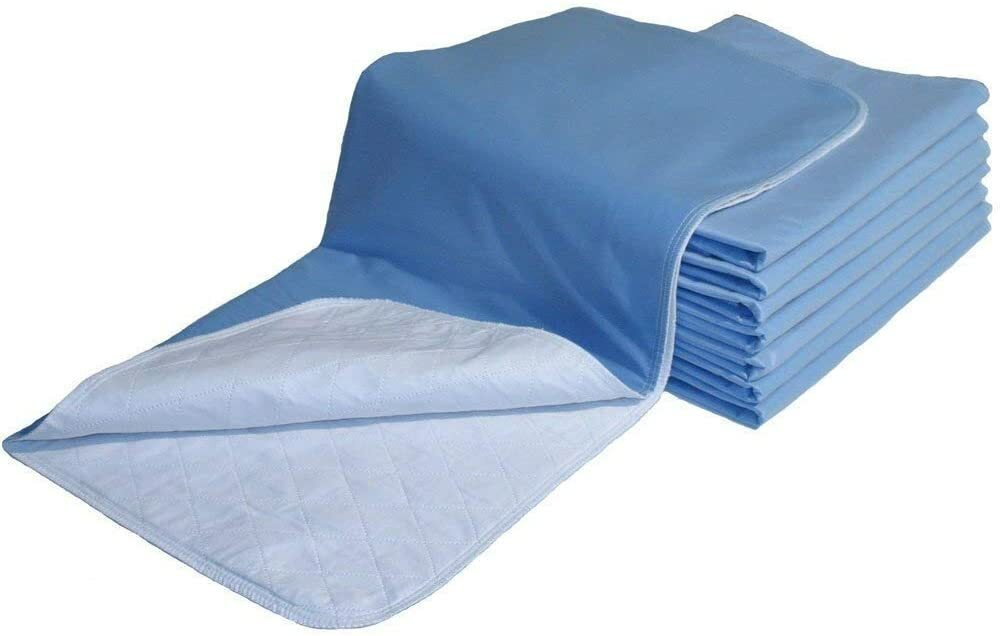 36 x 52 – 100% Cotton Top Washable Underpads / Waterproof Incontinence Bed Pad