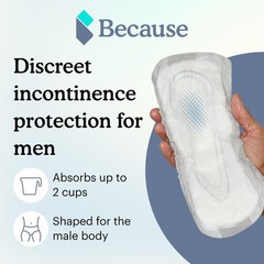 Because Premium Guards for Men 20 Count Pack of Discreet, Individually Wrapp…