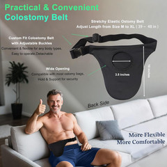 Ostomy Belts for Men and Women Adjustable Stealth Belt for Ostomy Bag Men Women