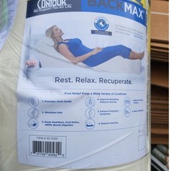 Contour Backmax Foam Bed Wedge Pillow Support System (20 Inch, Backmax Only)