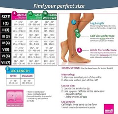 Medi Plus Calf Highs, OT, Top Band, X-Wide, 30-40 (Size: III) Beige