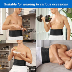 Umbilical Hernia Belt for Men and Women Abdominal Support Binder with Compress