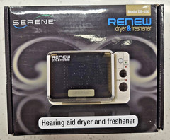 New Serene Innovations DB-100 Compact White ReNew Hearing Aid Dryer & Freshener
