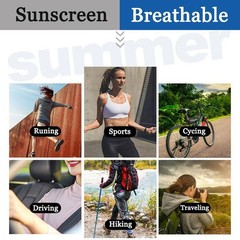 Ice Silk High-elastic Sunscreen Breathable Half-finger Gloves for Men&women 1pai