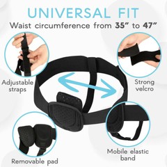 Inguinal Hernia Belt Men Post Surgery Support Truss Groin Adjustable Straps Band