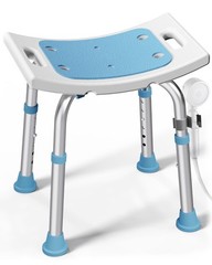 Shower Chair for Inside Shower, 400 lbs Adjustable Shower Stool with Suction …