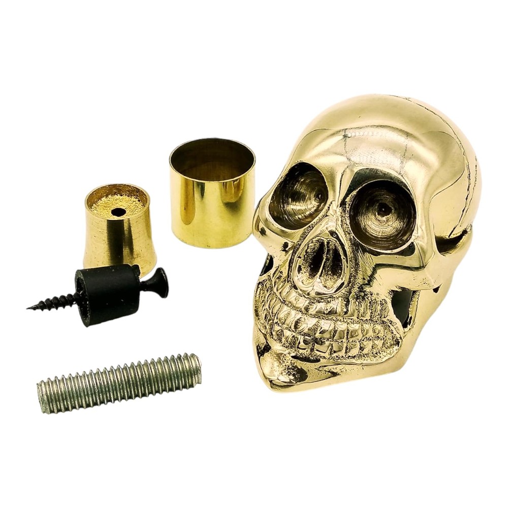 Cane Handle Only Brass Tip – Screw-on Decorative Topper for Walking Stick, Re…