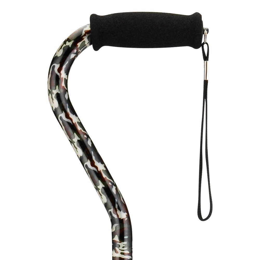 Designer Walking Cane with Offset Handle, Lightweight Adjustable Walking Stic…