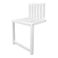 Wall Mount Wood Folding Chair Hidden Footstool Entryway Seat Bench Bathroom