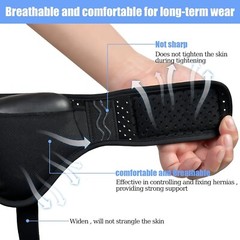 Hernia Support Belt for Men Truss for Inguinal with 2 Removable Compression Pads