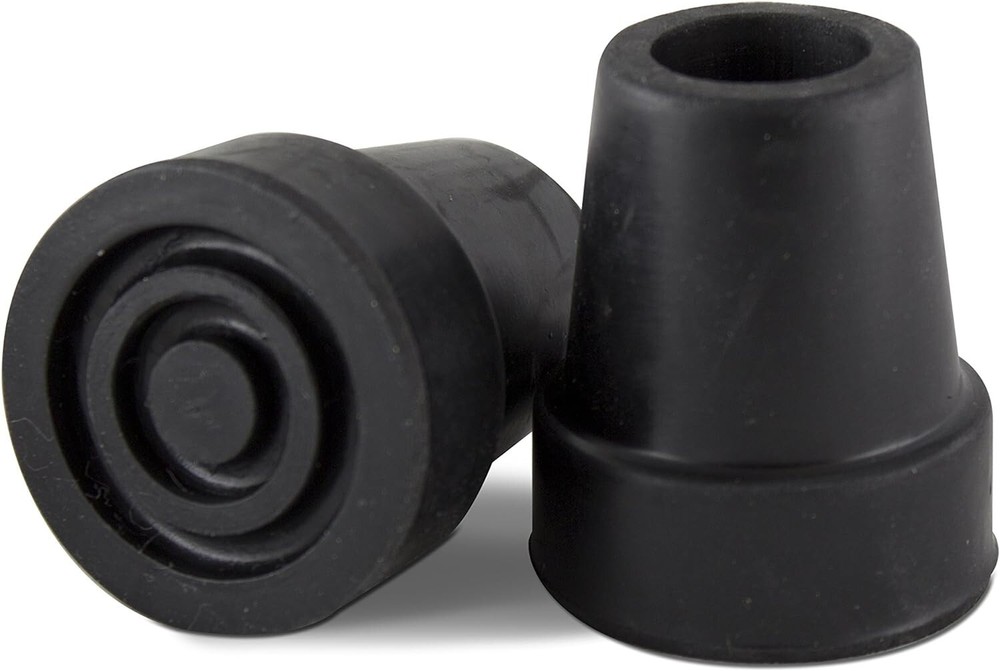 2 Pcs Cane Tips 3/4 Inch Heavy Duty Rubber Cane Tips Anti Slip TPR Replacement