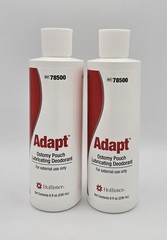 2 units Hollister 78500 Adapt Ostomy Pouch Lubricating Deodorant 8oz each