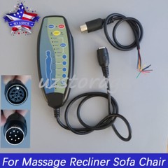 12VDC 8 Female Pin Massage Remote Hand Control For Massage Recliner Sofa Chair