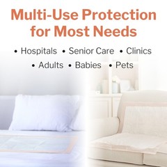 McKesson Underpads Disposable Bed Pads 36″ x 36×36 Inch, Peach Backsheet