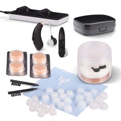 RCA RSH052BKRB OTC Behind-the-Ear Hearing Aids Value Bundle, Black