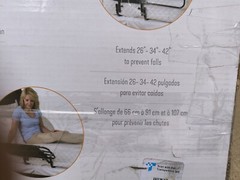 EZ Adjust Bed Rail, Adjustable Senior Bed Rail and Bed Assist Grab Bar #8000