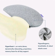 CUSHION LAB Extra Dense Memory Foam Lumbar Pillow, Ergonomic Back Support, Green