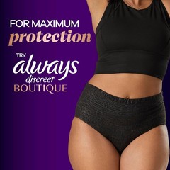 Always Discreet Adult Incontinence Pads for Women, Extra Heavy Absorbency, 66 Ct