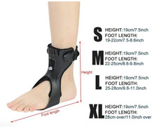 Drop Foot Brace AFO Leaf Spring Splint Ankle Foot Orthosis Support For Stroke