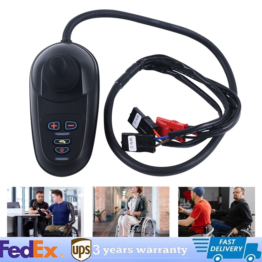 Waterproof Instruction Joystick Electric Power 4 Keys Wheelchair Controller New